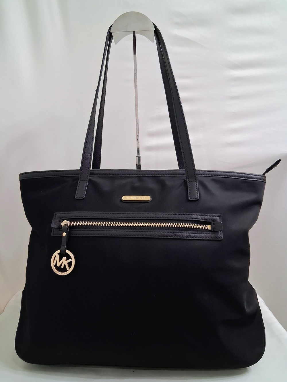 Michael Kors Black Nylon Tote-- The Straps Are Heavily Worn